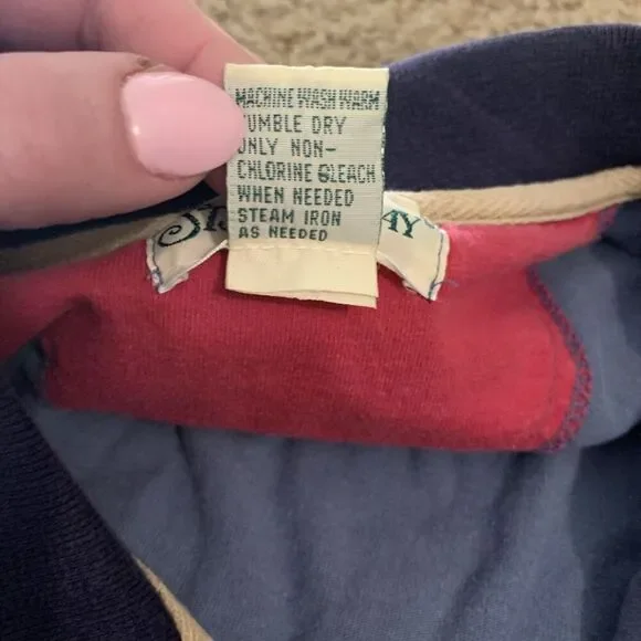 St Johns Bay Vintage Polo Shirt Mens Size XXL 2XL Blue Made In USA 100% Cotton - Picture 3 of 10